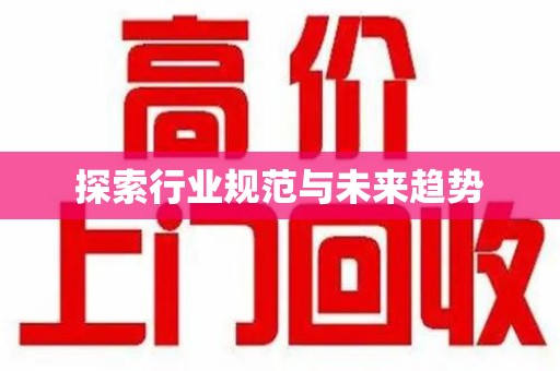 宜春探索行业规范与未来趋势